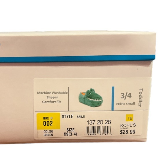 Slippers Carter's Benji Dinosaur Toddler Boys Slippers - Picture 6 of 12